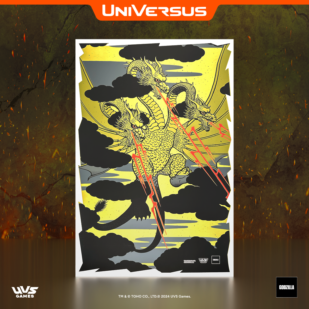 Godzilla Screen Printed Premium Poster - Ghidorah – UVS Games