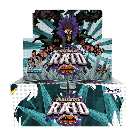 My Hero Academia Collectible Card Game Set 5: Undaunted Raid Booster Display