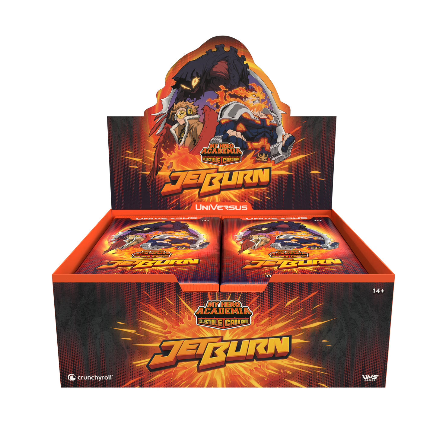 My Hero Academia Collectible Card Game Set 6: Jet Burn Booster Display