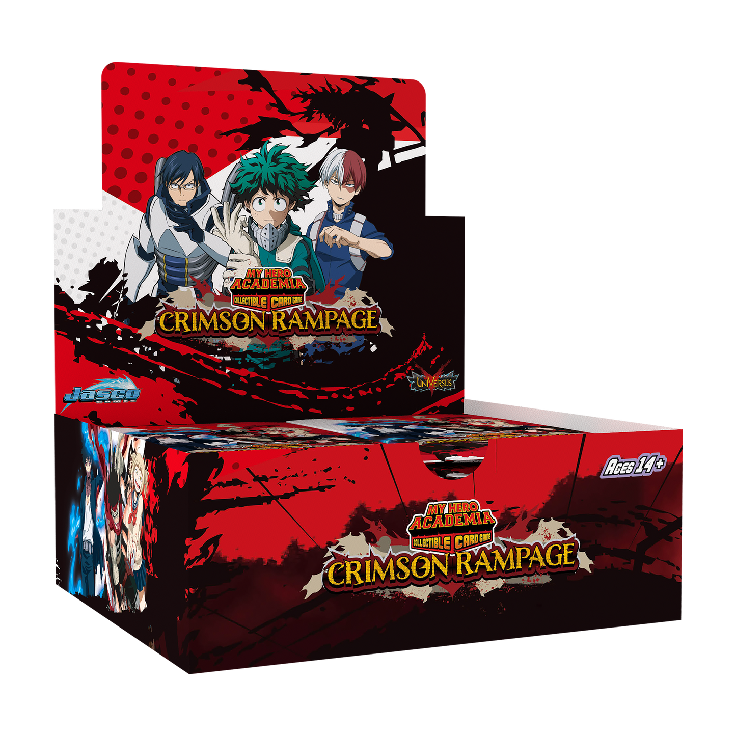 My Hero Academia Collectible Card Game Set 2: Crimson Rampage Booster Display
