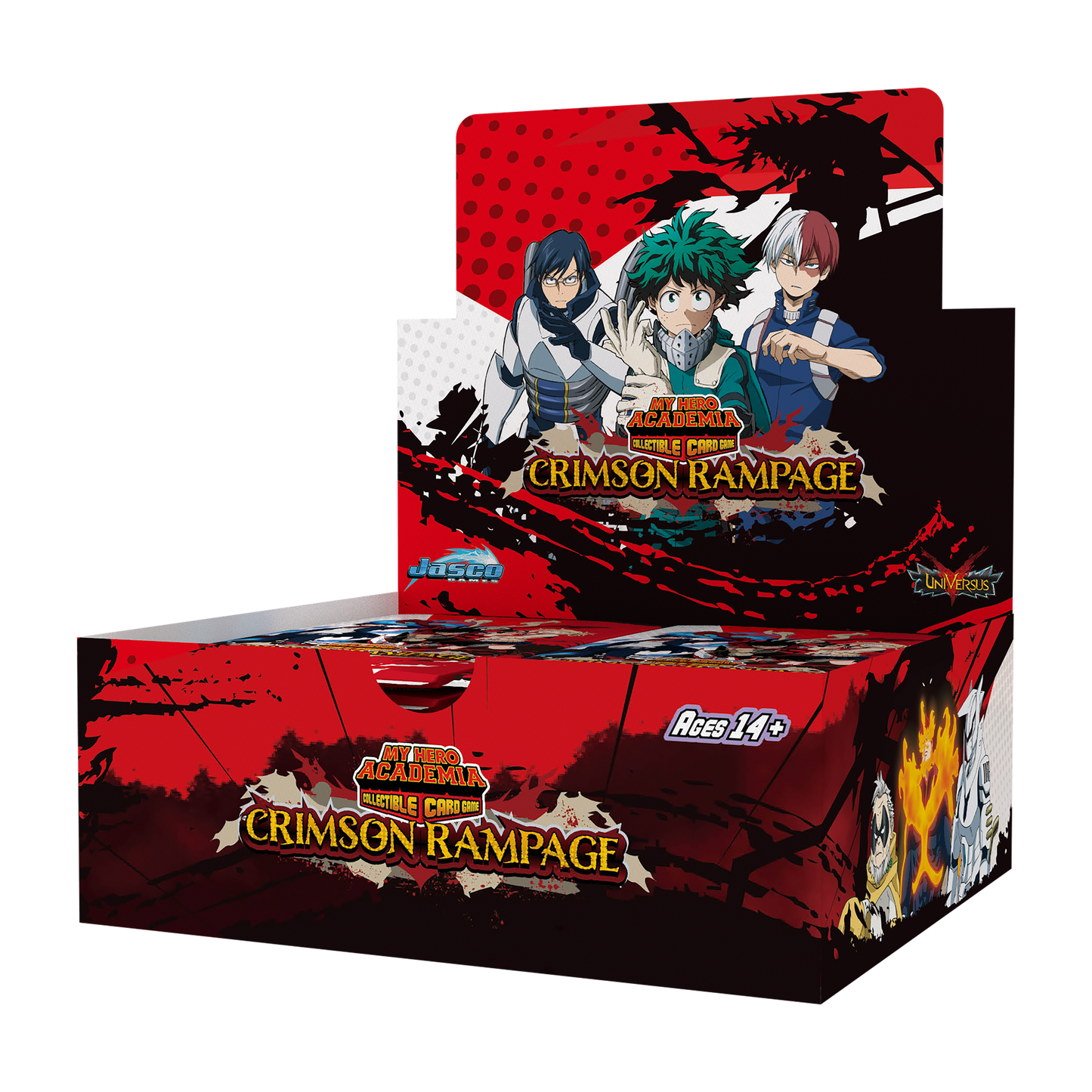 My Hero Academia Collectible Card Game Set 2: Crimson Rampage Booster Display