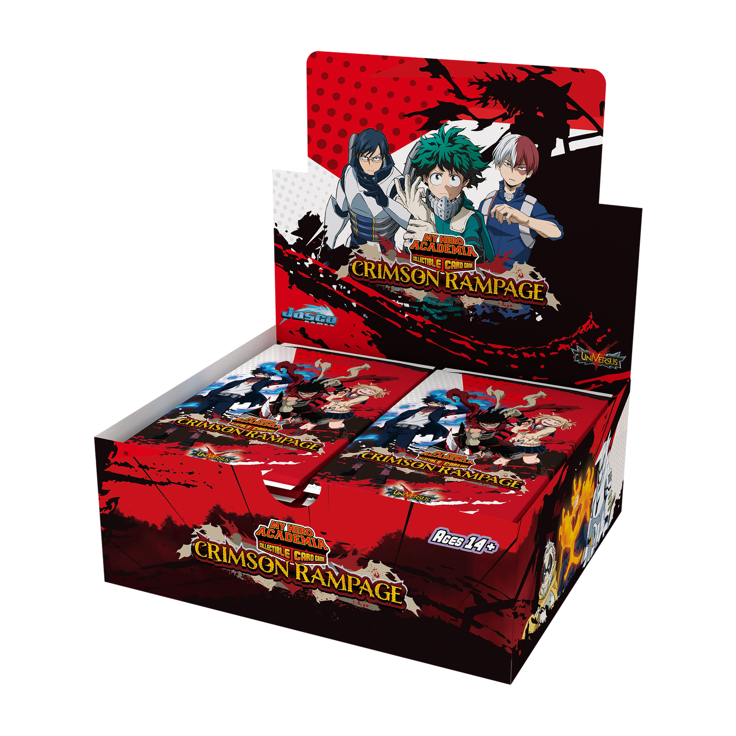 My Hero Academia Collectible Card Game Set 2: Crimson Rampage Booster Display