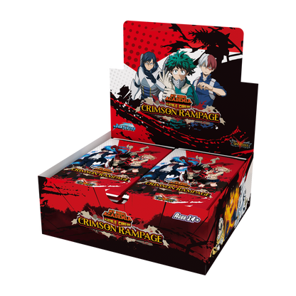 My Hero Academia Collectible Card Game Set 2: Crimson Rampage Booster Display