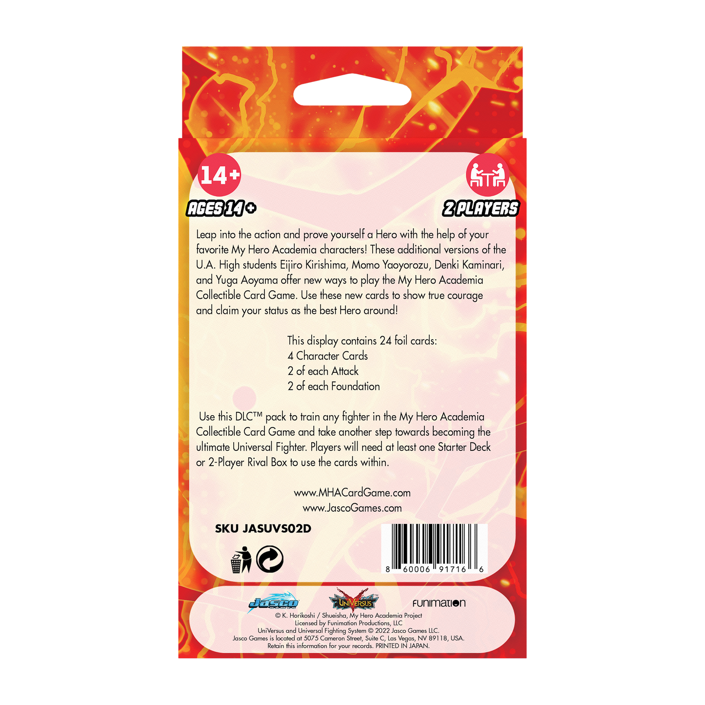 My Hero Academia Collectible Card Game Set 2: Crimson Rampage DLC