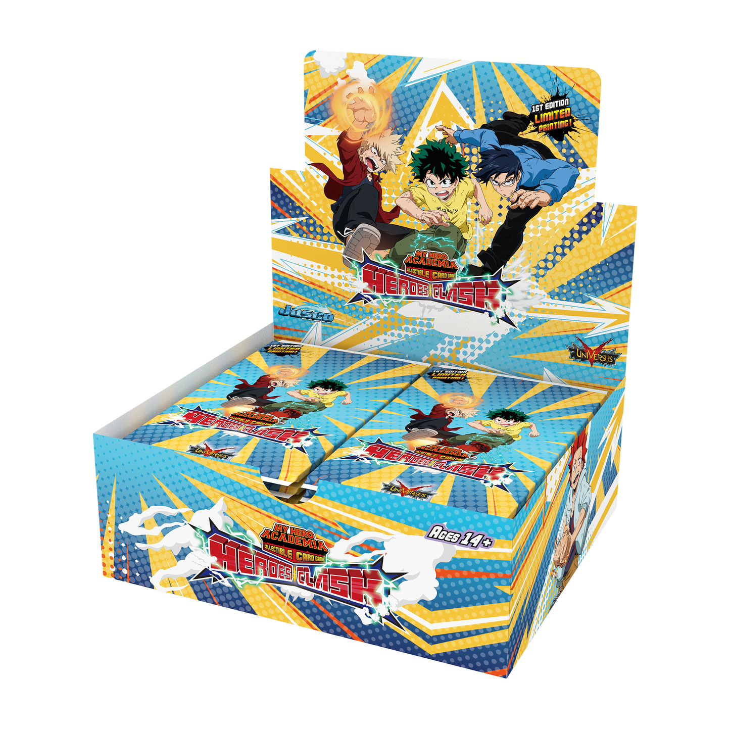 My Hero Academia Collectible Card Game Set 3: Heroes Clash Booster Display