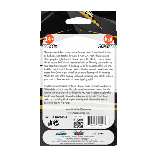 My Hero Academia Collectible Card Game - Heroes Clash Deluxe Starter Deck: Eraser Head
