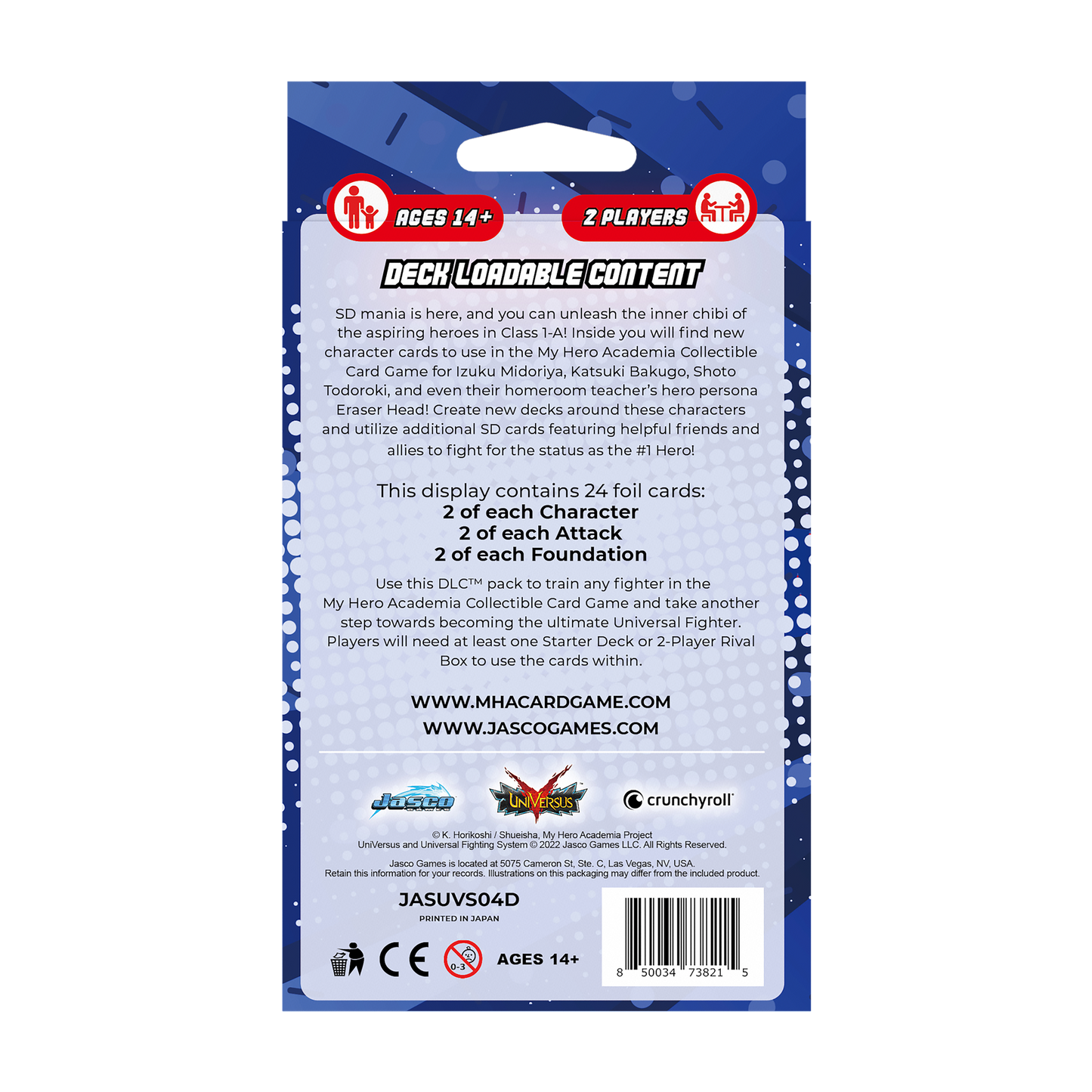 My Hero Academia Collectible Card Game Set 4: League of Villains Chibi Mania DLC
