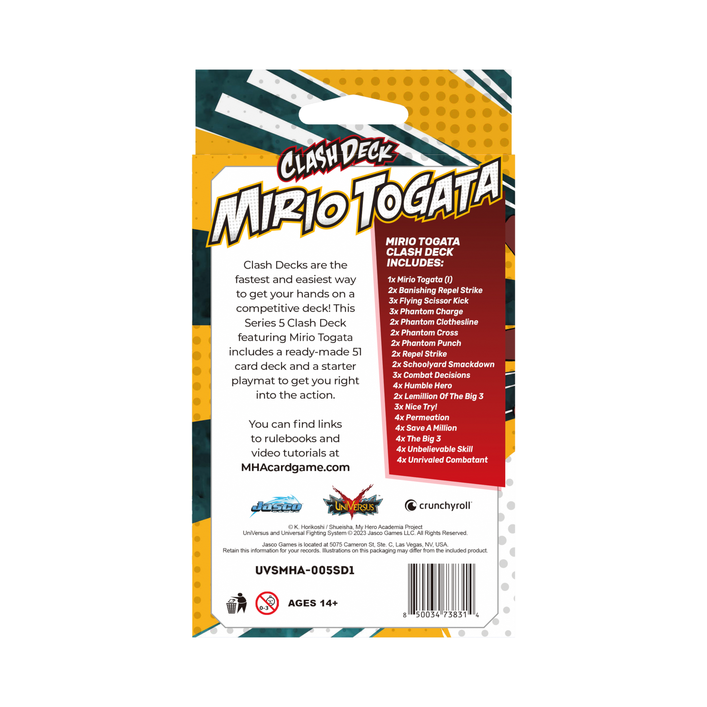 My Hero Academia Collectible Card Game - Undaunted Raid Clash Starter Deck: Mirio Togata