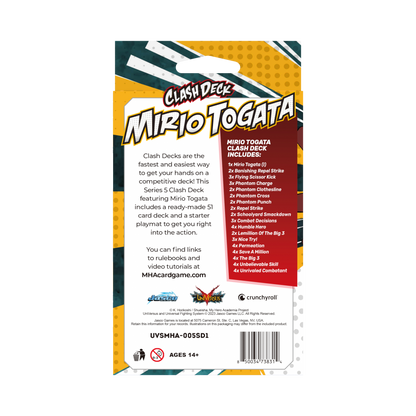 My Hero Academia Collectible Card Game - Undaunted Raid Clash Starter Deck: Mirio Togata