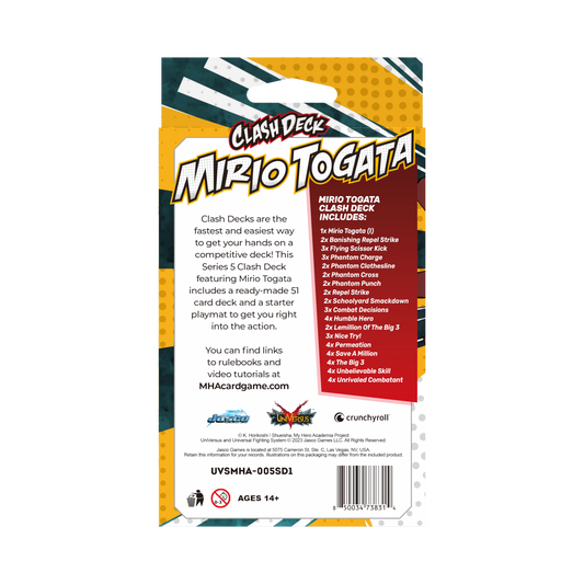 My Hero Academia Collectible Card Game - Undaunted Raid Clash Starter Deck: Mirio Togata