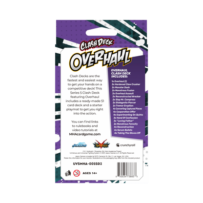 My Hero Academia Collectible Card Game - Undaunted Raid Clash Starter Deck: Overhaul
