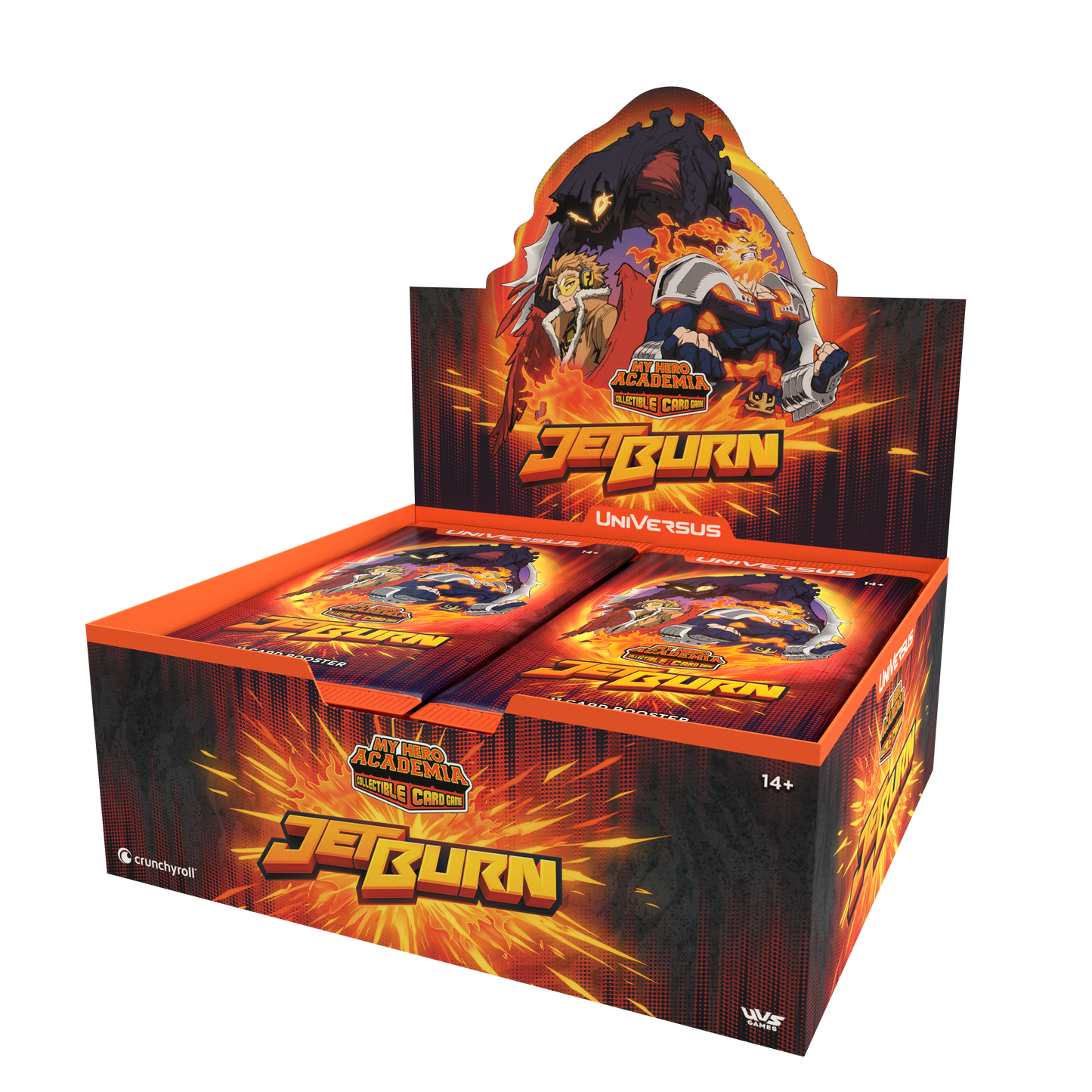 My Hero Academia Collectible Card Game Set 6: Jet Burn Booster Display
