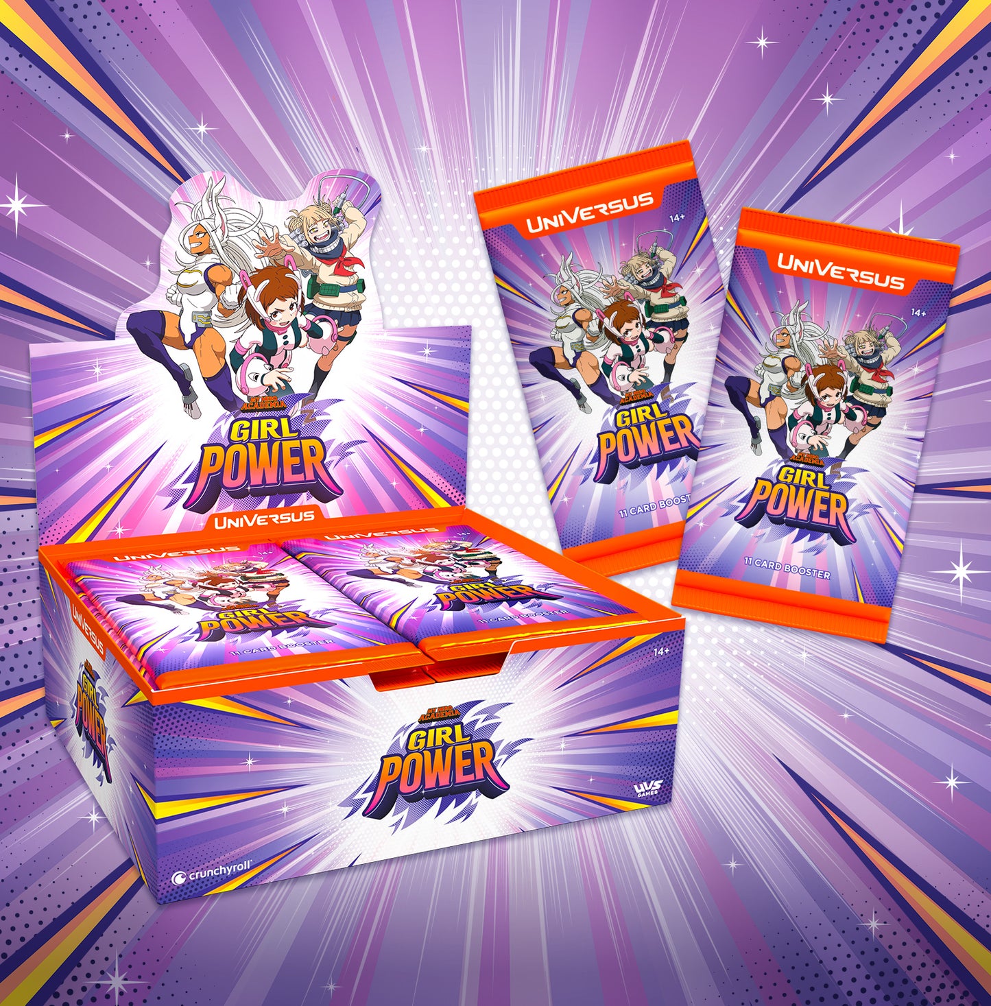 My Hero Academia Set 7: Girl Power Booster Display