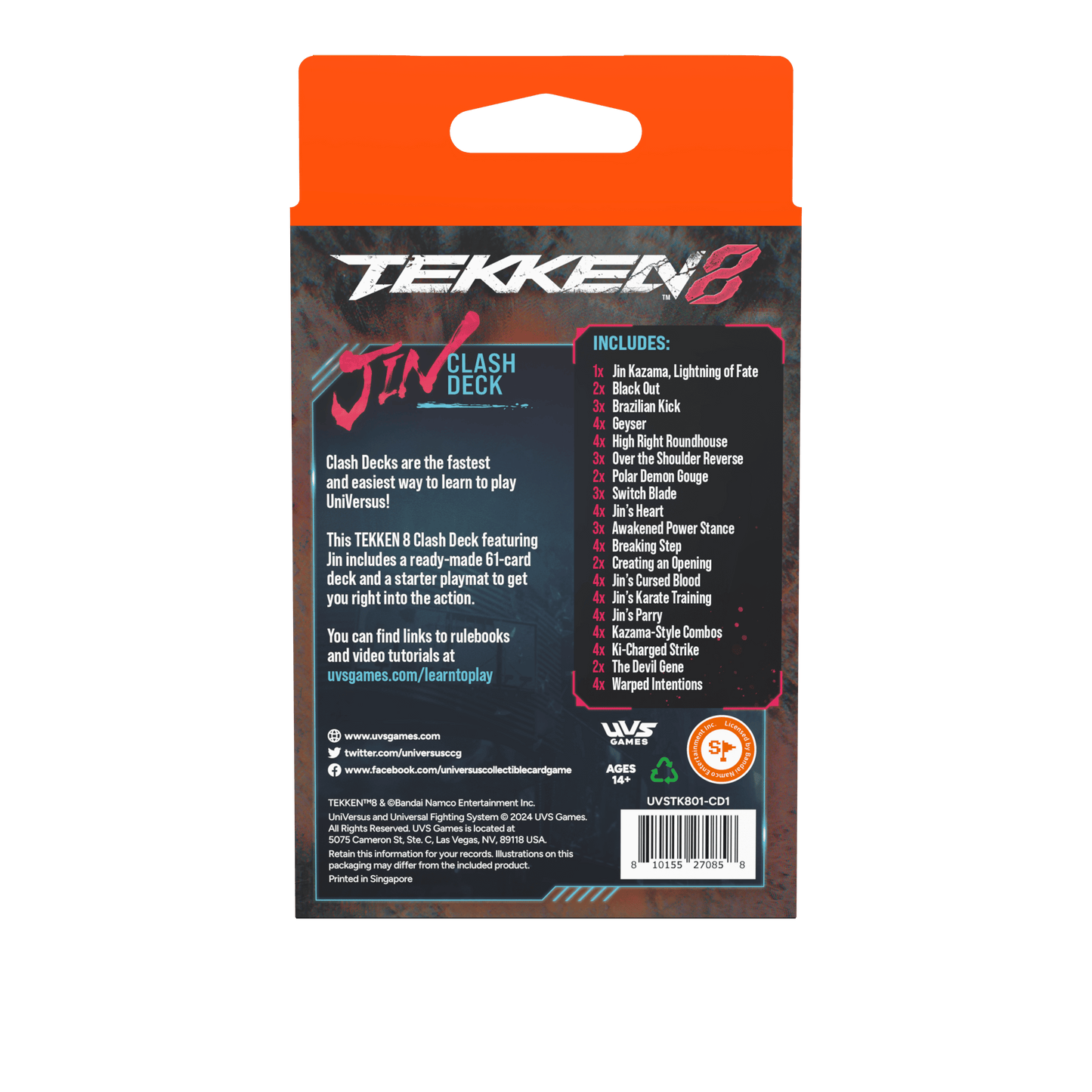 Tekken 8 Clash Deck: Jin Kazama
