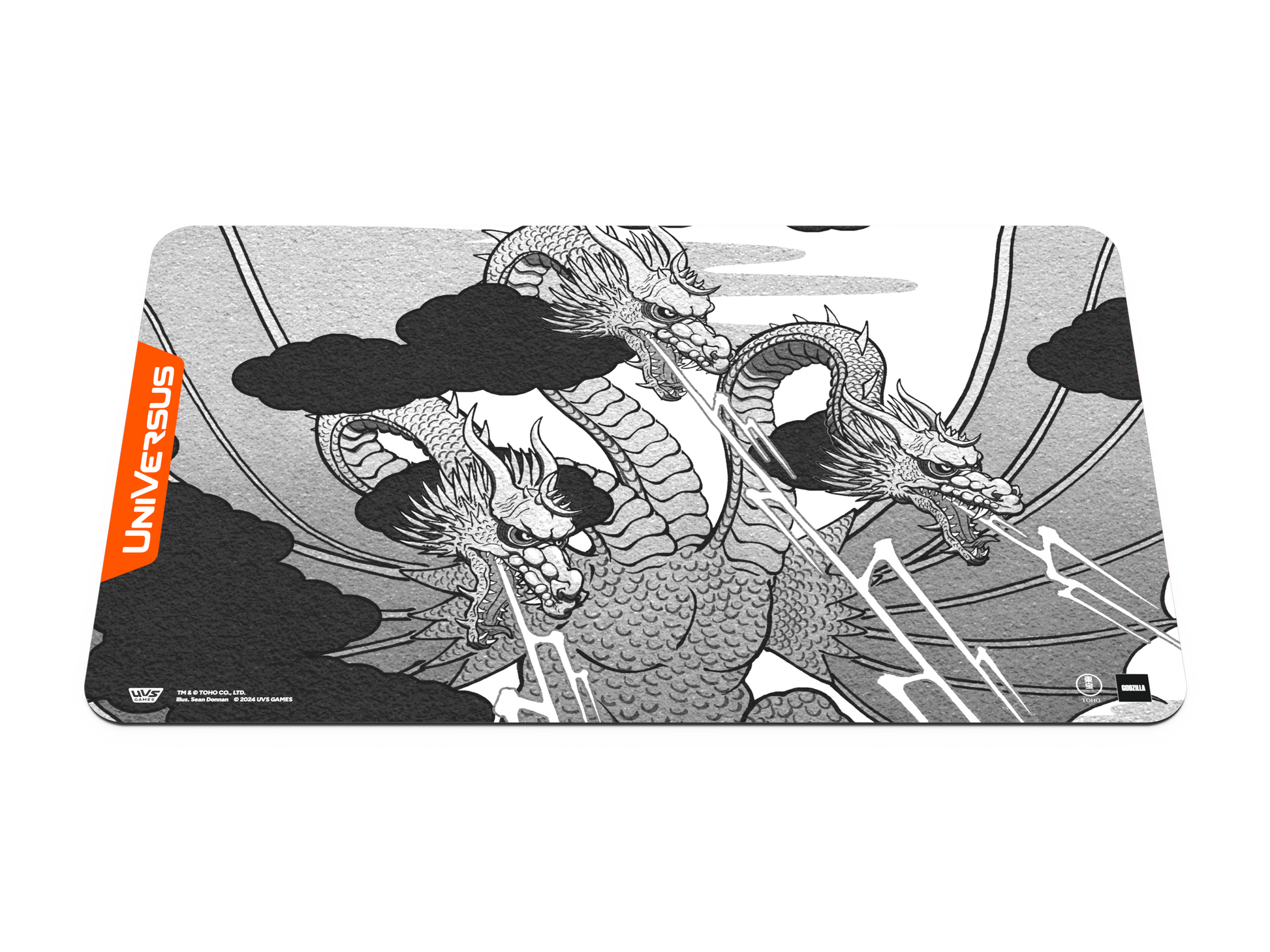 Godzilla Playmat: King Ghidorah Minus Color – UVS Games