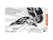 Godzilla Playmat: Mothra Minus Color