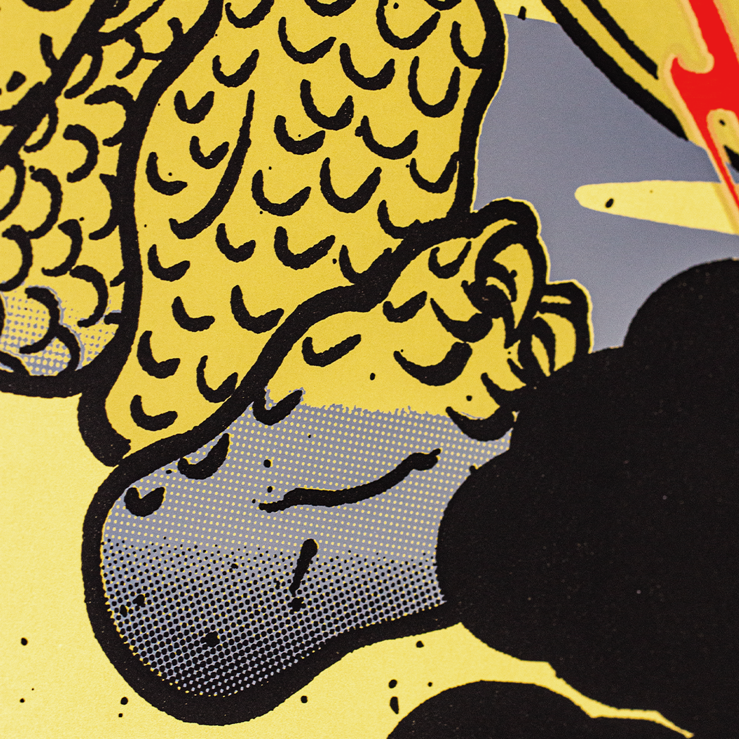 Godzilla Screen Printed Premium Poster - Ghidorah
