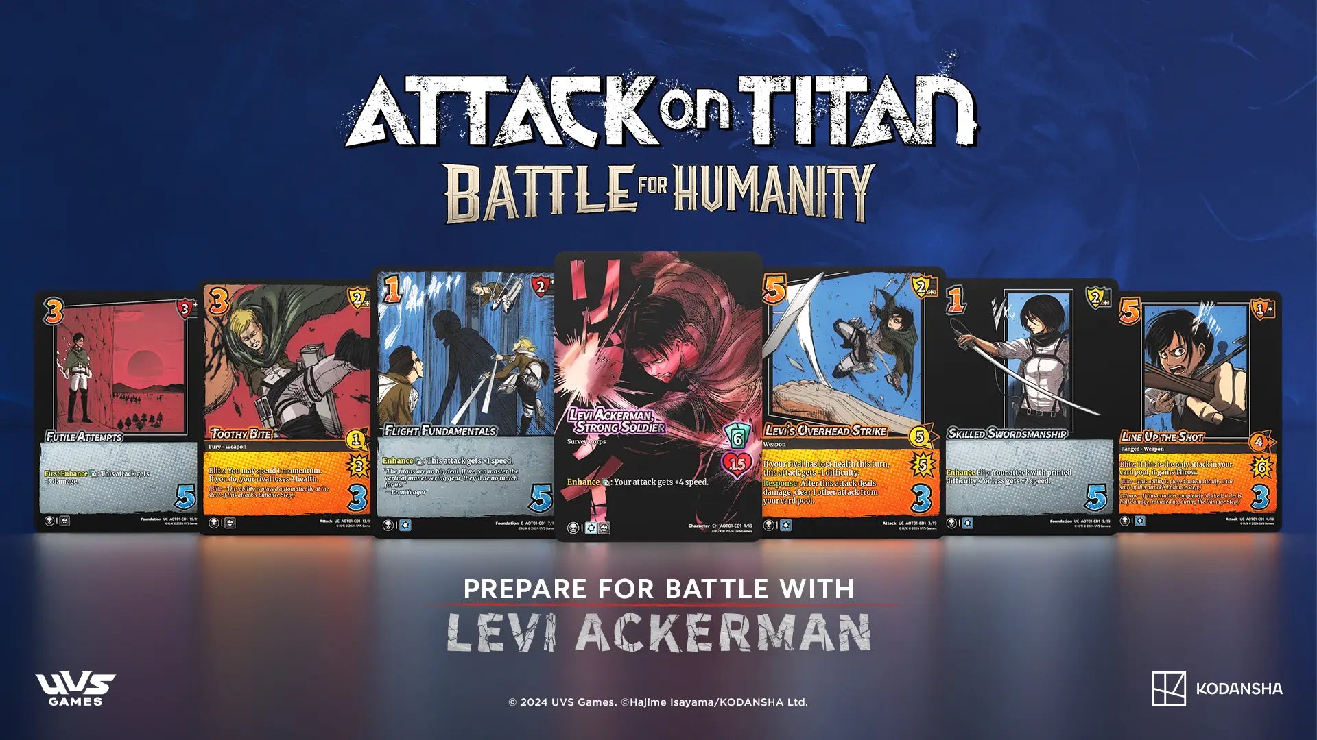 Attack on Titan: Battle For Humanity Clash Deck Levi UVS Games Attack on Titan: Battle For Humanity Clash Deck Levi UVS Games