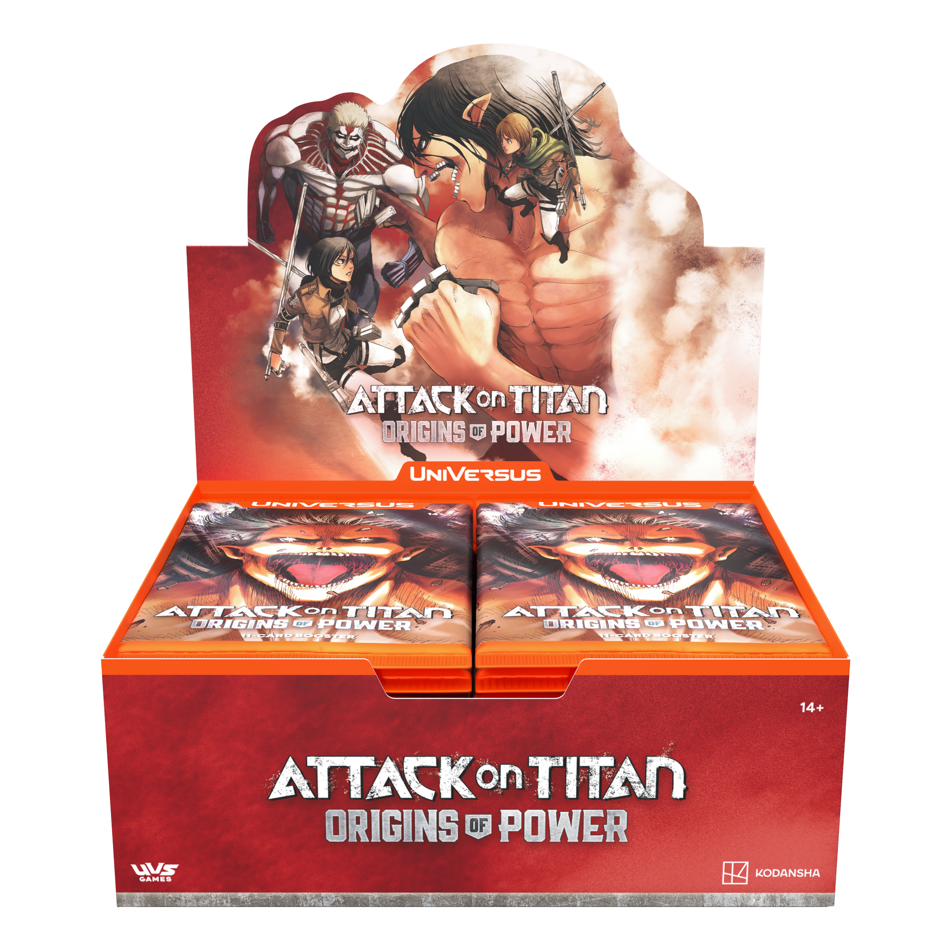 power booster box Attack on Titan: Origins of Power Booster Display – UVS Games