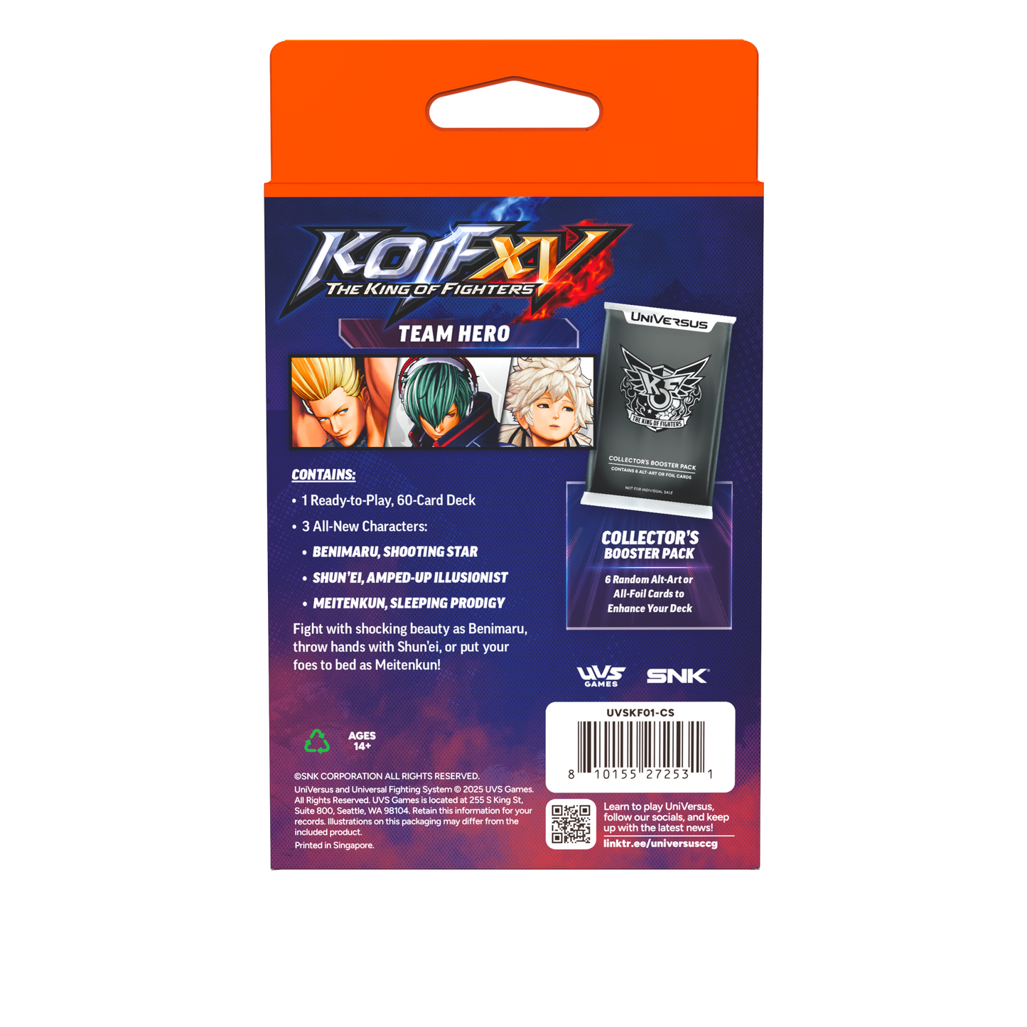 King of Fighters XV: Challenger Series - Team Hero Deck