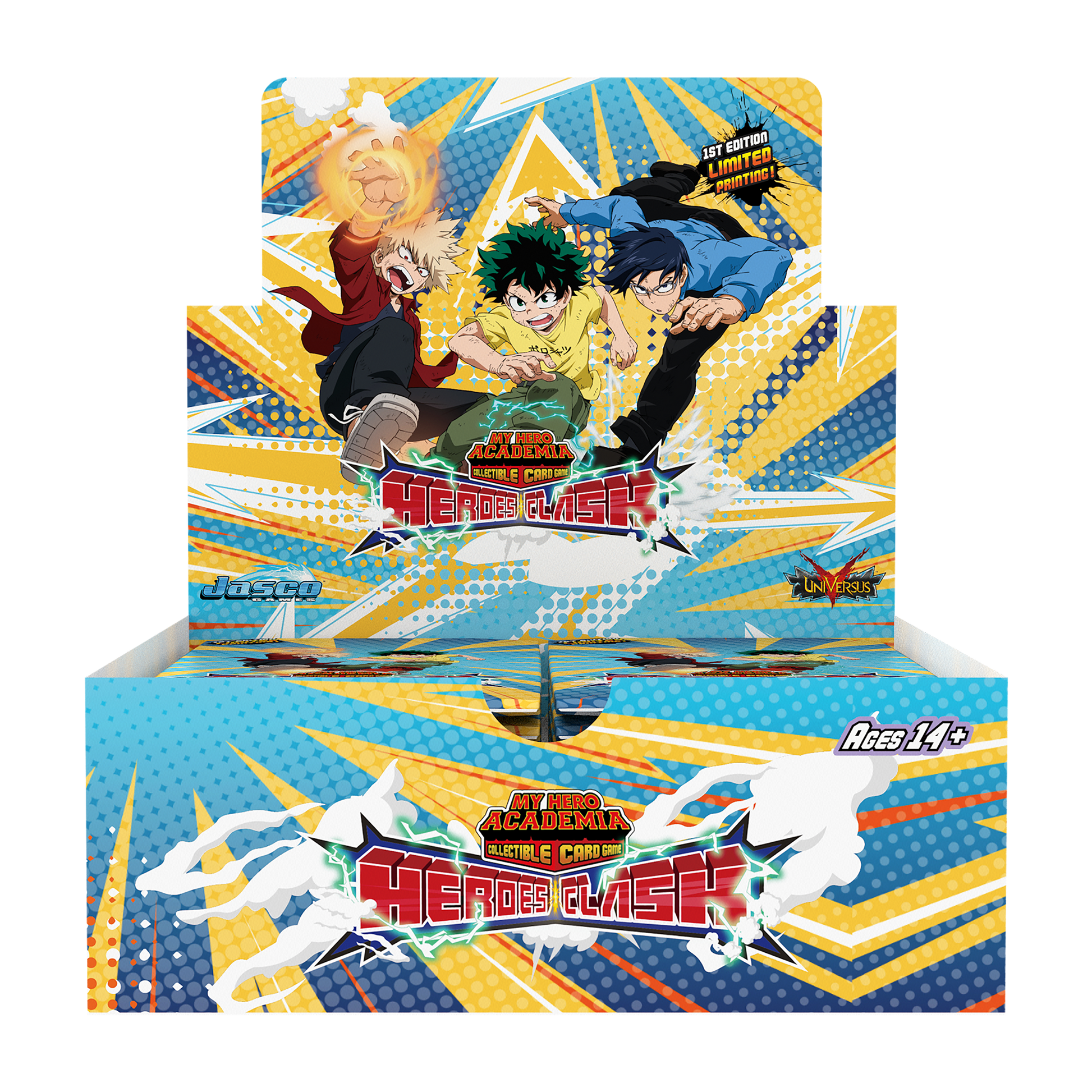my hero academia collectible card game booster box My Hero Academia Collectible Card Game Set 3: Heroes Clash Booster Display
