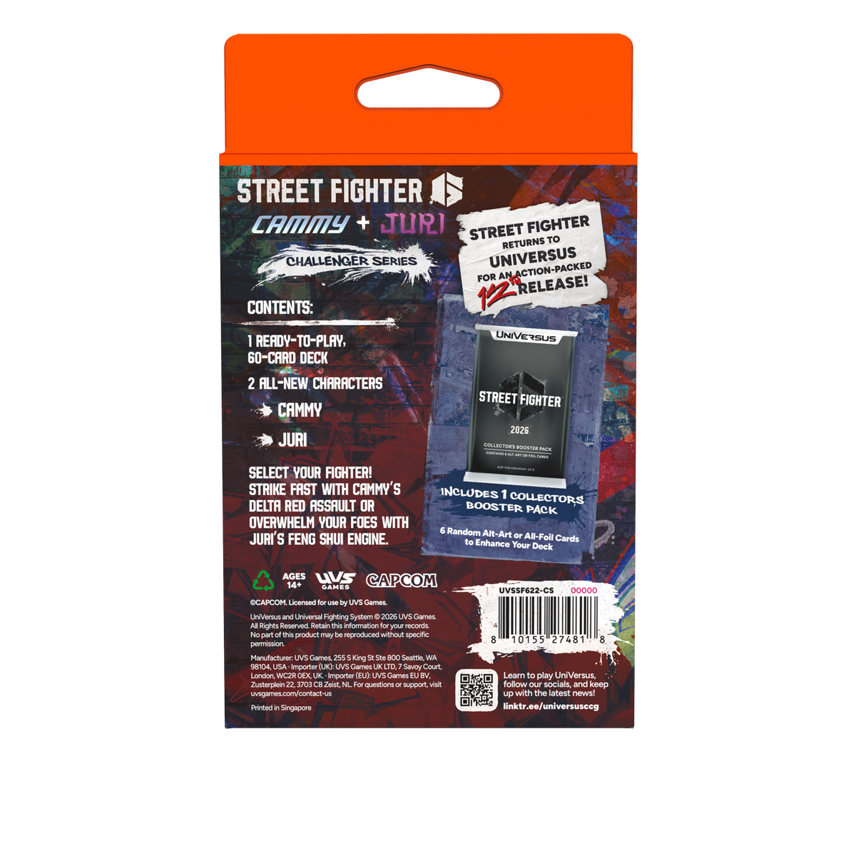 Street Fighter 6: Challenger Series - Cammy + Juri Deck