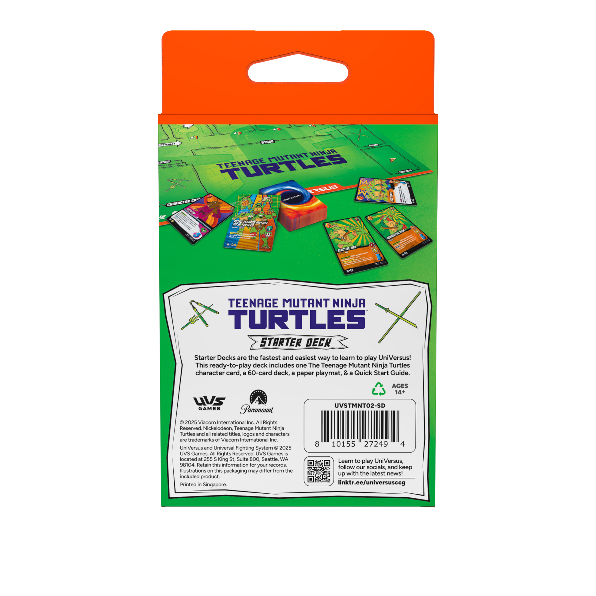 Teenage Mutant Ninja Turtles Starter Deck - Teenage Mutant Ninja Turtles - UniVersus